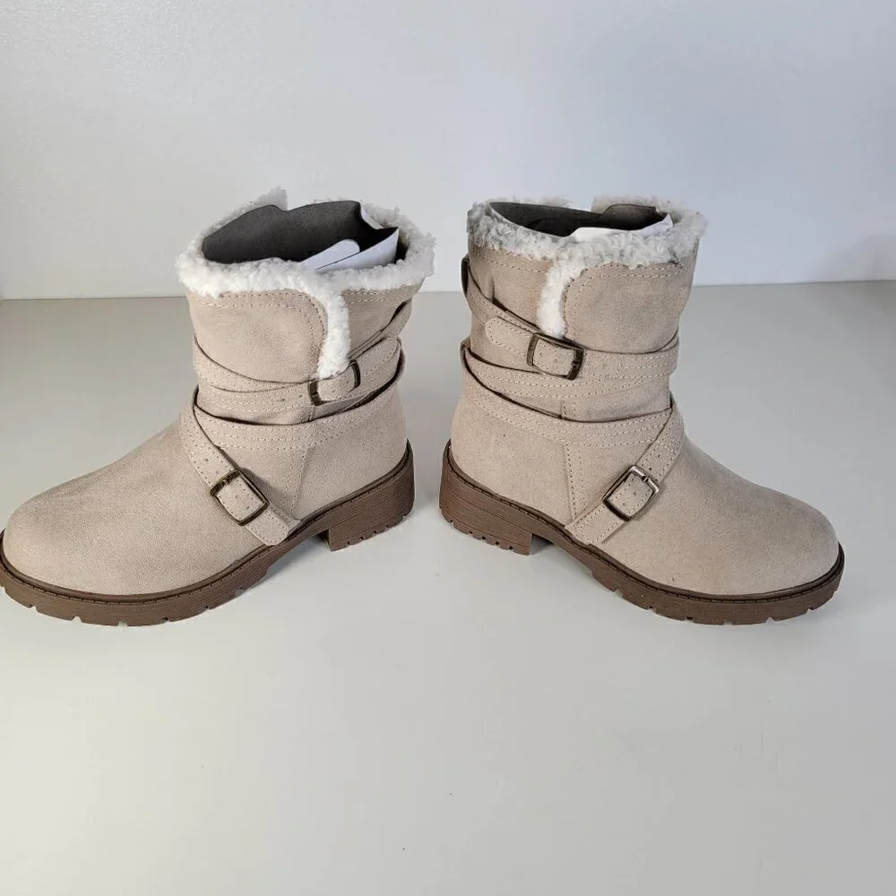 STEVE MADDEN Cozy Boots Taupe | 1 Little Kid Girl